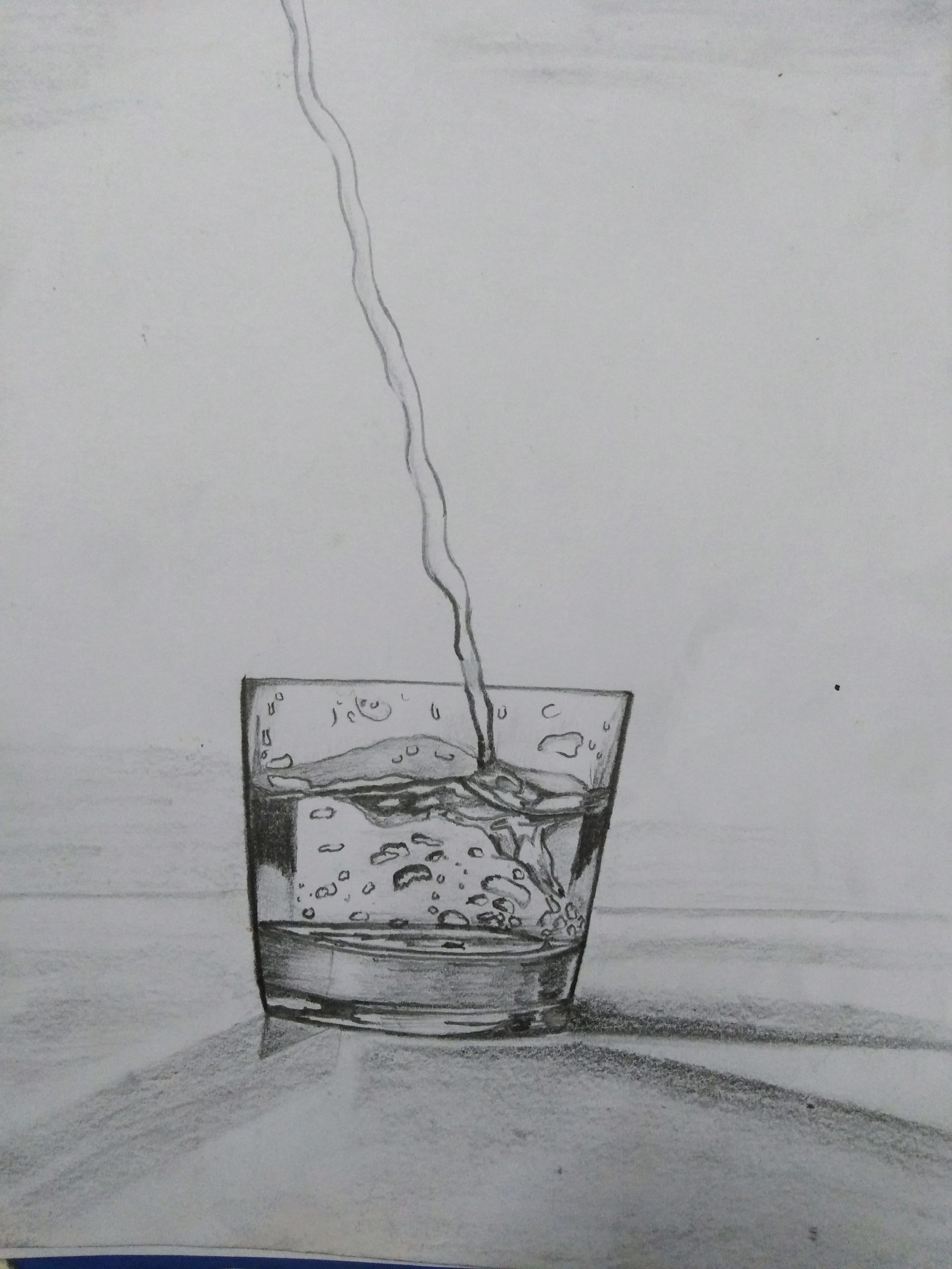 Beginner's pencil sketching drawing